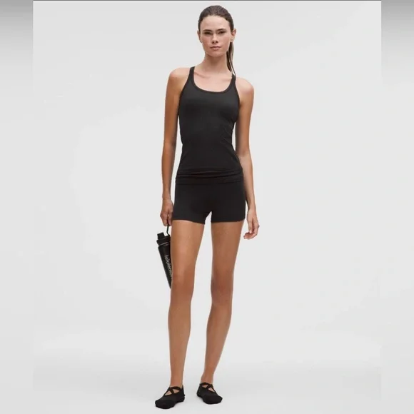 lululemon Ebb to Street Tank Top Light Support B/C Cup-Black- Size 12 - Picture 2 of 14